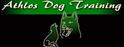 Λογότυπο Athlos Dog Training - Επαγγελματική εκπαίδευση και διόρθωση συμπεριφοράς σκύλου στον Πειραιά